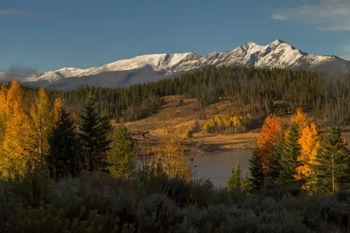 Hidden Gem Photography scenic mountain view golden hue forest | Picture by Joetography